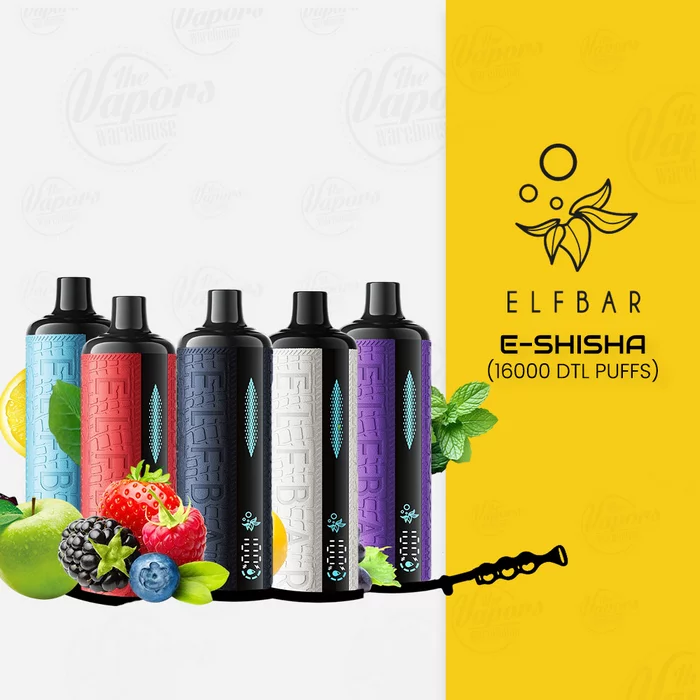 ELF BAR Shisha 16000 puffs Mega Cloud DTL 0.5% Nicotine