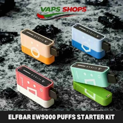 Elfbar Ew9000 puffs starter kit 50mg nicotine (pod+battery pack) disposable vape