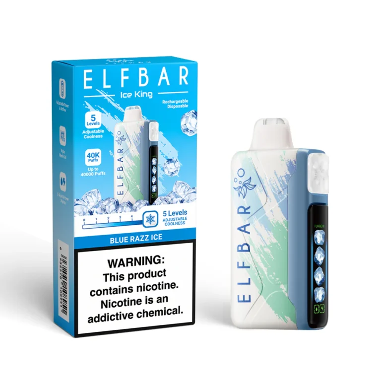 Elfbar ice king pro up to 40000 puffs 50mg nicotine ice control disposable vape