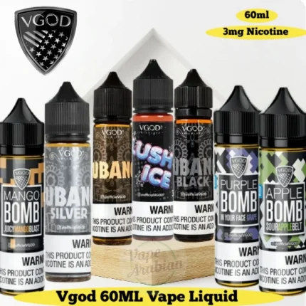 Vgod 60ml E Liquid 3MG E Juice - Vape Juice in Dubai, UAE