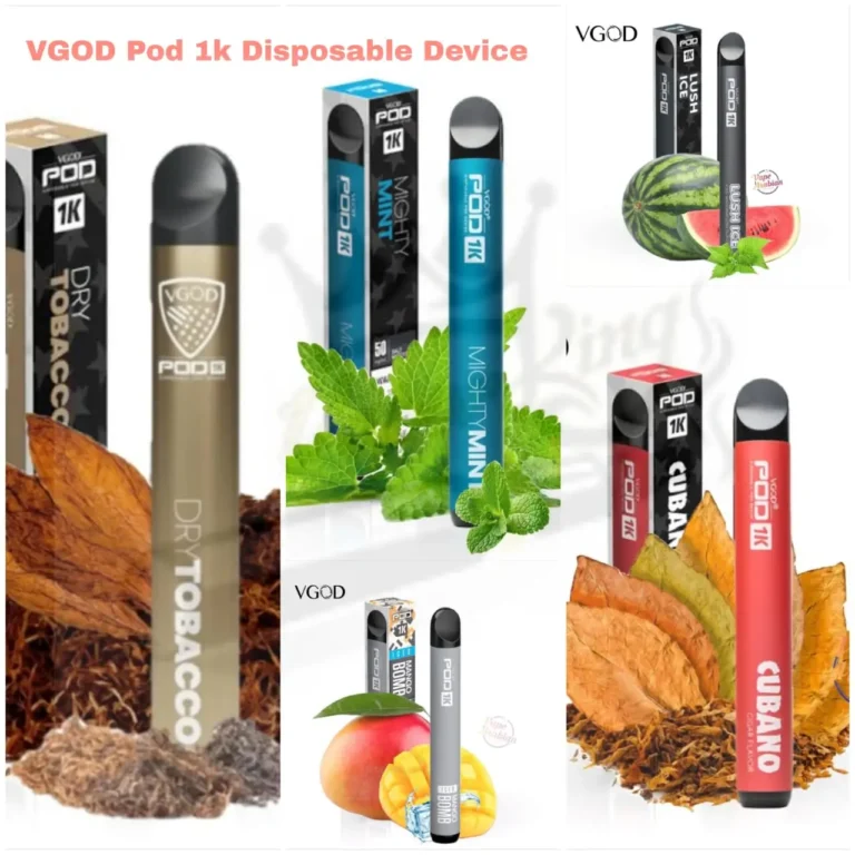 Vgod Pod 1k 1500 Puffs 20MG nicotine Disposable Vape In UAE