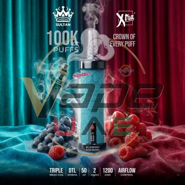 XTRA-SULTAN-100K-Puffs-DTL-Shisha-Blueberry-Raspberry-600x600